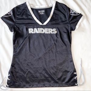 Oakland Raiders Womens NFL Jersey Top Medium SOLD